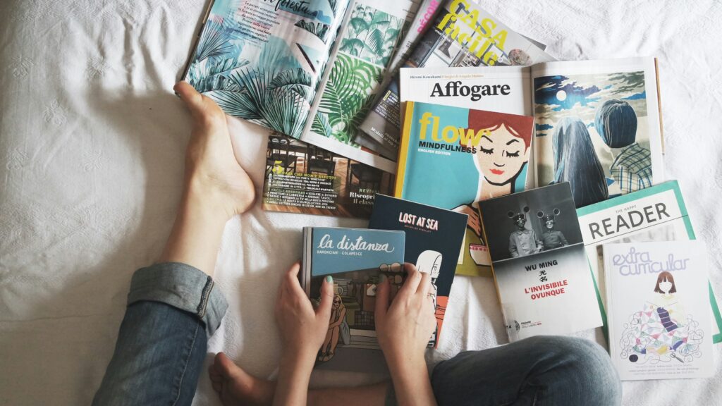reading books